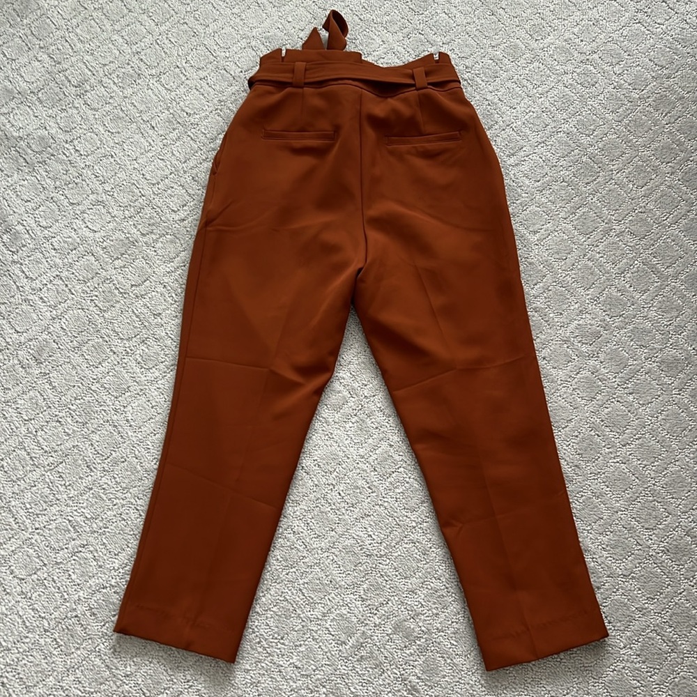 New Look Brown Rust Color Slacks With Pleats Size… - image 3